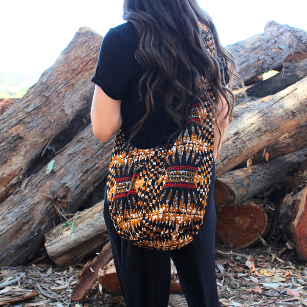 Sojourner Tote: Black & Gold