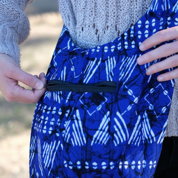 Sojourner Tote: Tribal Blue