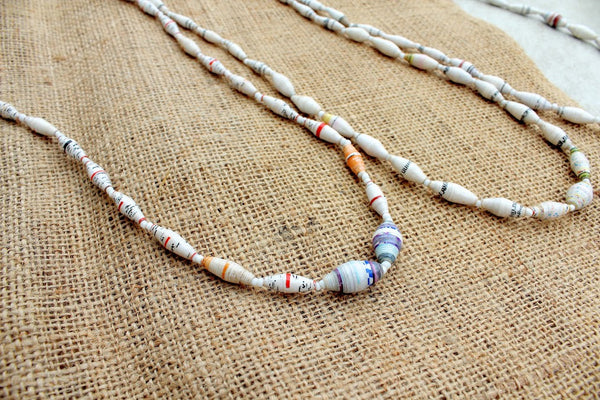 Cielo necklaces in white